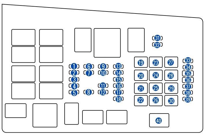 Схема предохранителей под капотом Mazda 6 gg