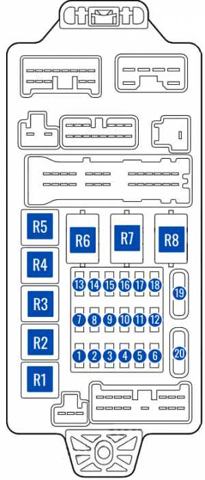Схема предохранителей митсубиси лансер 10