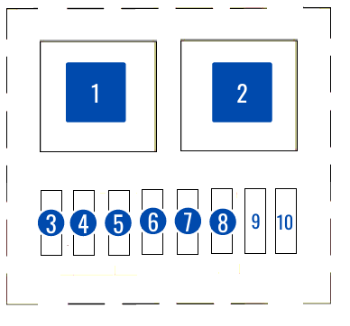 Схема блока предохранителей и реле под капотом Чери Амулет А15
